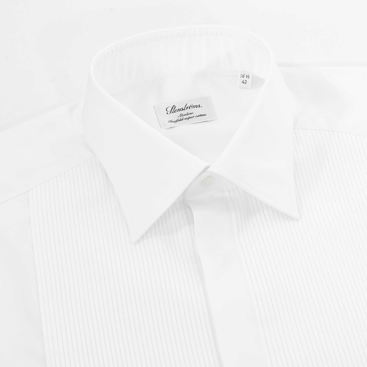 Stenstroms Slimline Dinner Shirt in White Collar