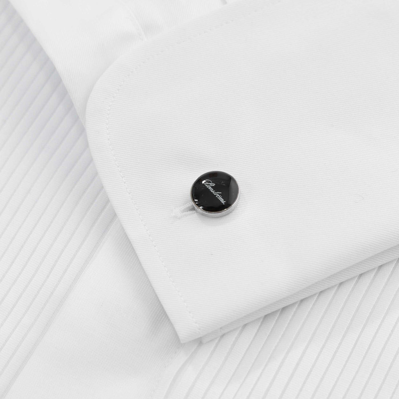 Stenstroms Slimline Dinner Shirt in White Detail