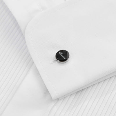 Stenstroms Slimline Dinner Shirt in White Detail