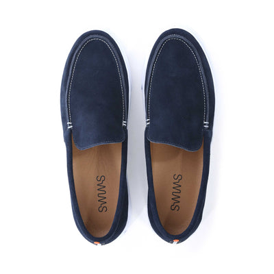 Swims Madison Loafer in Navy Birdseye