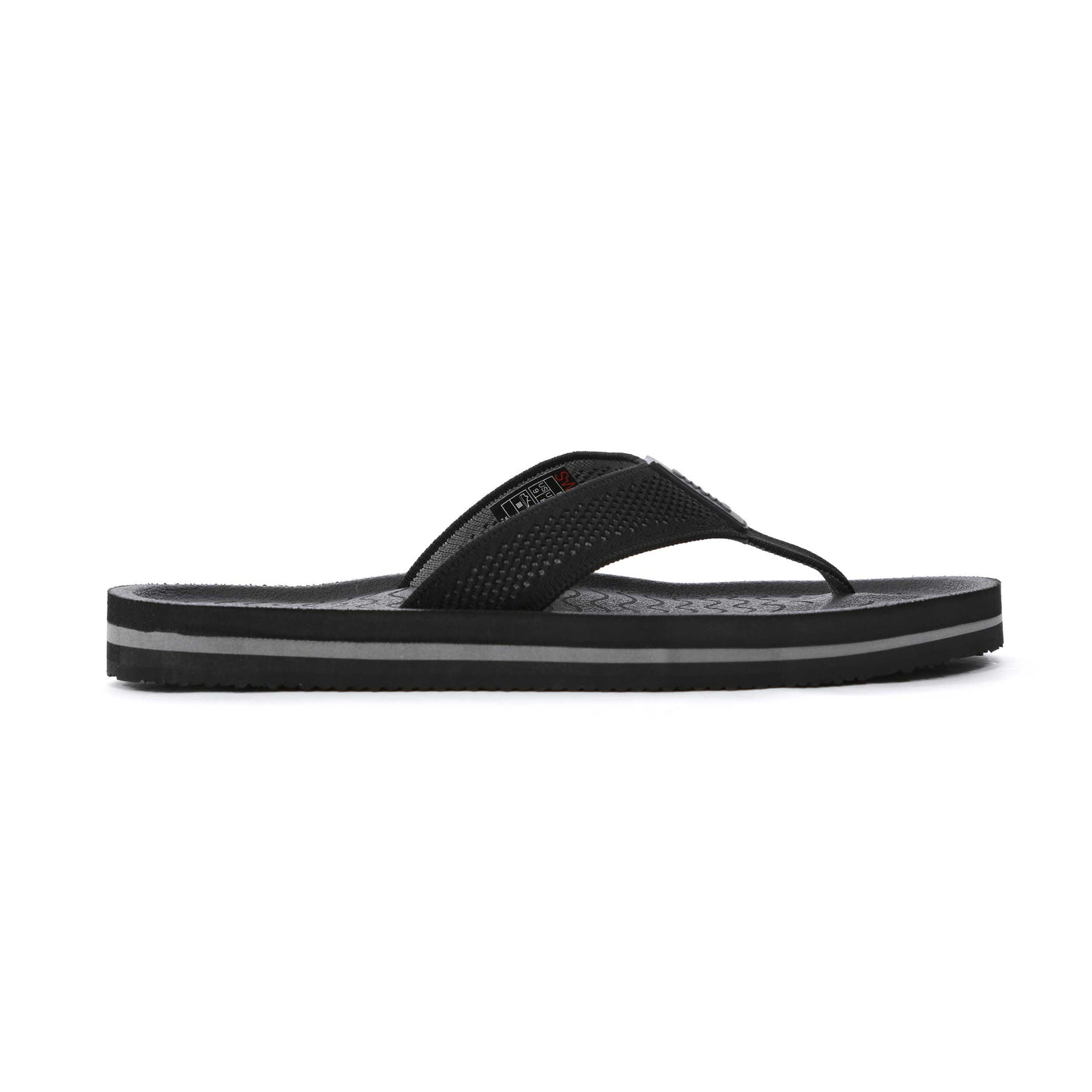 Swims Napoli Flip Flop in Black & Charcoal