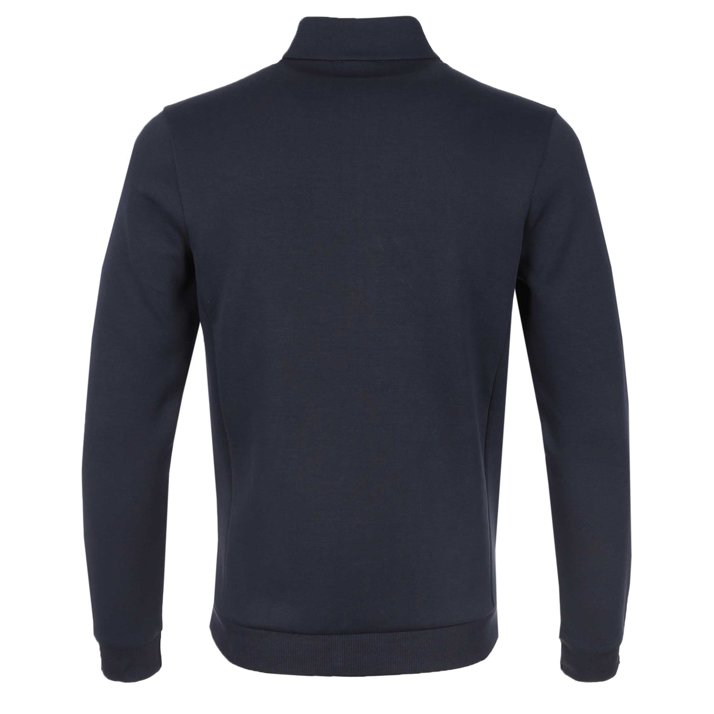 Thomas Maine Interlock Full Zip Sweatshirt in Navy Back
