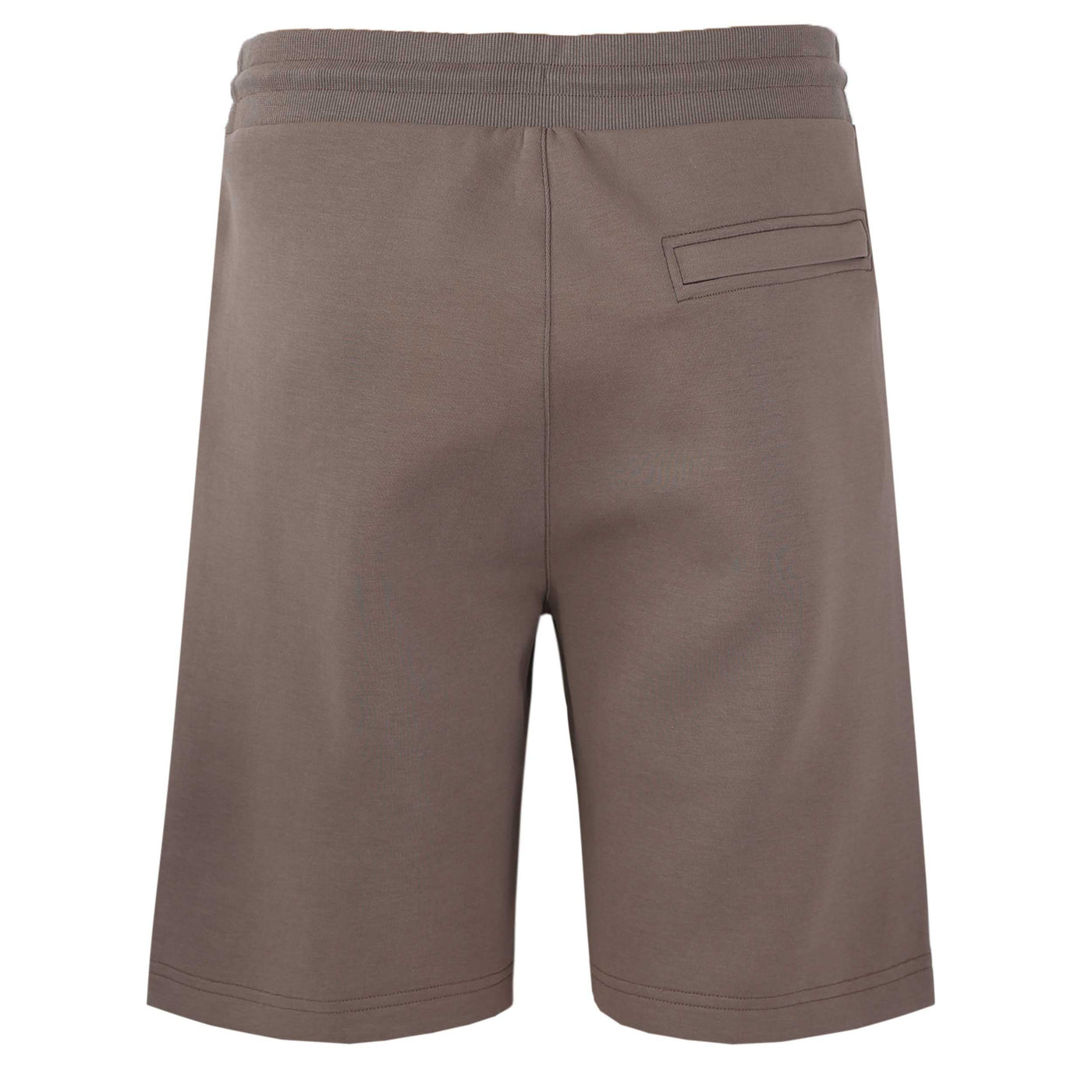 Thomas Maine Interlock Sweat Short in Light Brown Back