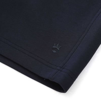 Thomas Maine Interlock Sweat Short in Navy Logo