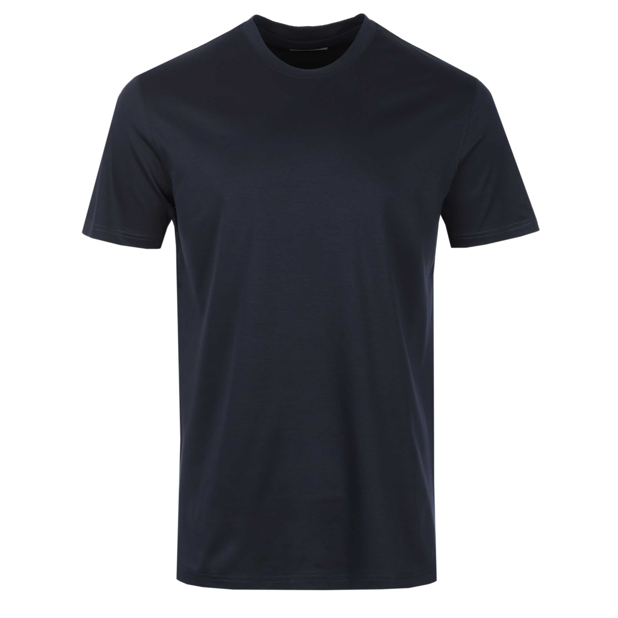 Thomas Maine Liquid Cotton Lux T-Shirt in Navy
