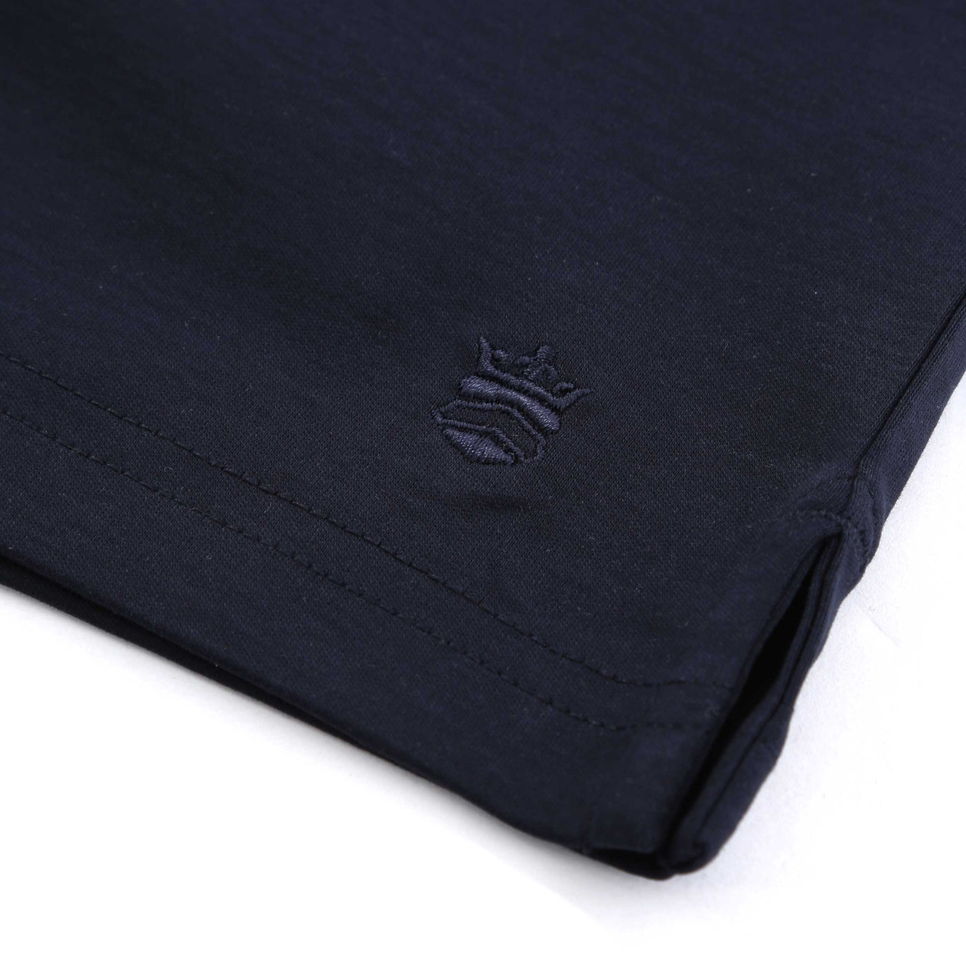 Thomas Maine Liquid Cotton Lux T-Shirt in Navy Logo