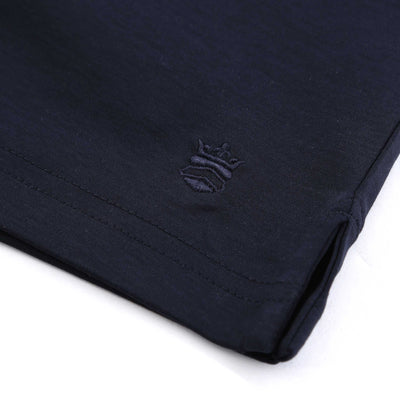Thomas Maine Liquid Cotton Lux T-Shirt in Navy Logo