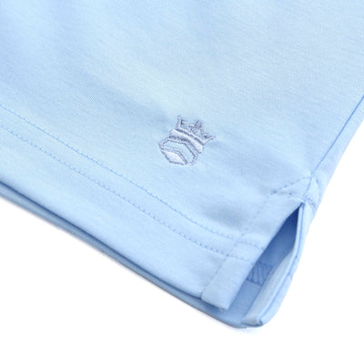Thomas Maine Liquid Cotton Lux T-Shirt in Sky Blue Logo