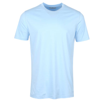 Thomas Maine Liquid Cotton Lux T-Shirt in Sky Blue