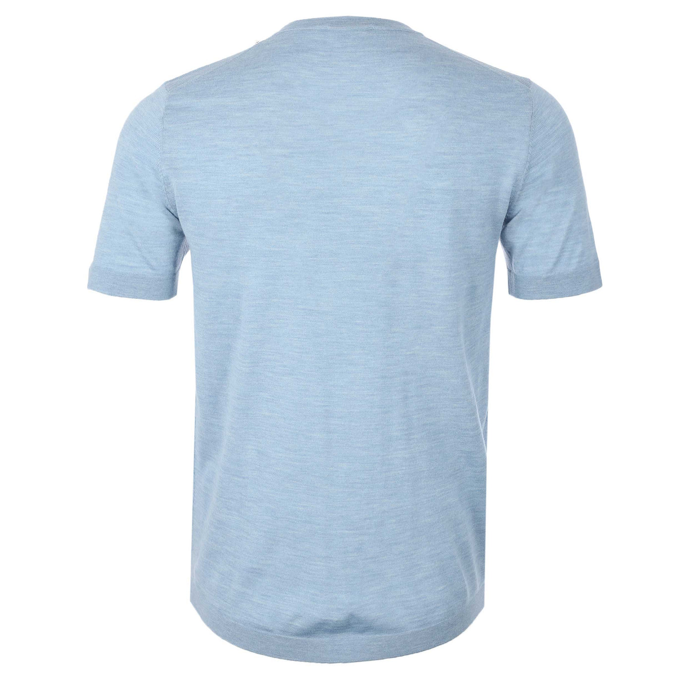 Thomas Maine Merino T-Shirt in Sky Blue Back