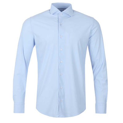 Thomas Maine Tech Luxe Stretch Shirt in Sky Blue