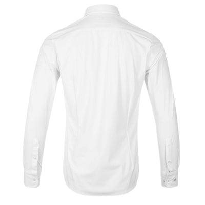 Thomas Maine Tech Luxe Stretch Shirt in White Back