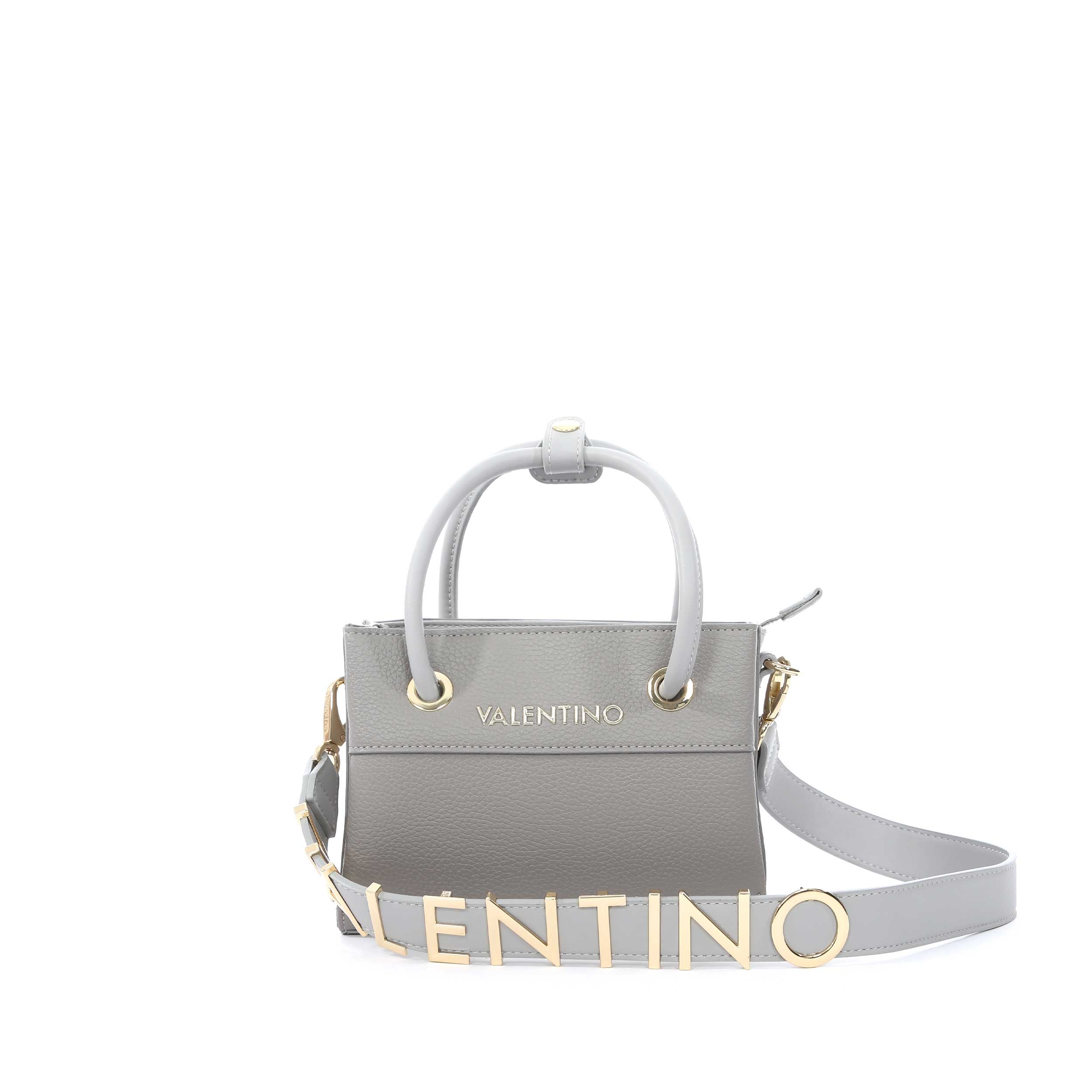 Valentino Bags Alexia Mini Shopper Ladies Bag in Grey