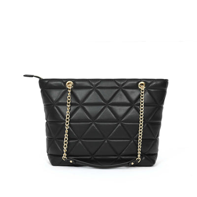Valentino Bags Carnaby Ladies Shopper Bag in Black Back