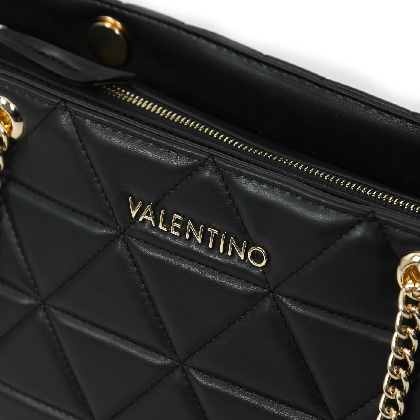Valentino Bags Carnaby Ladies Shopper Bag in Black Logo