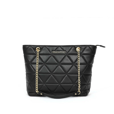 Valentino Bags Carnaby Ladies Shopper Bag in Black Strap