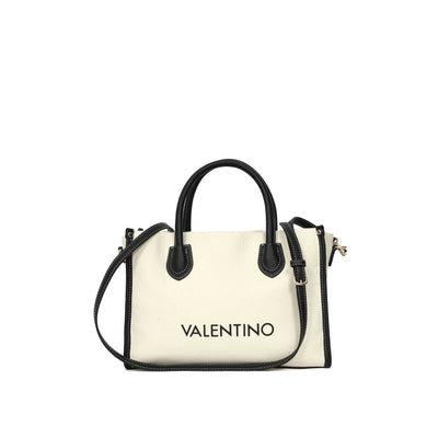 Valentino Bags Leith RE Ladies Mini Tote Bag in Natural & Black
