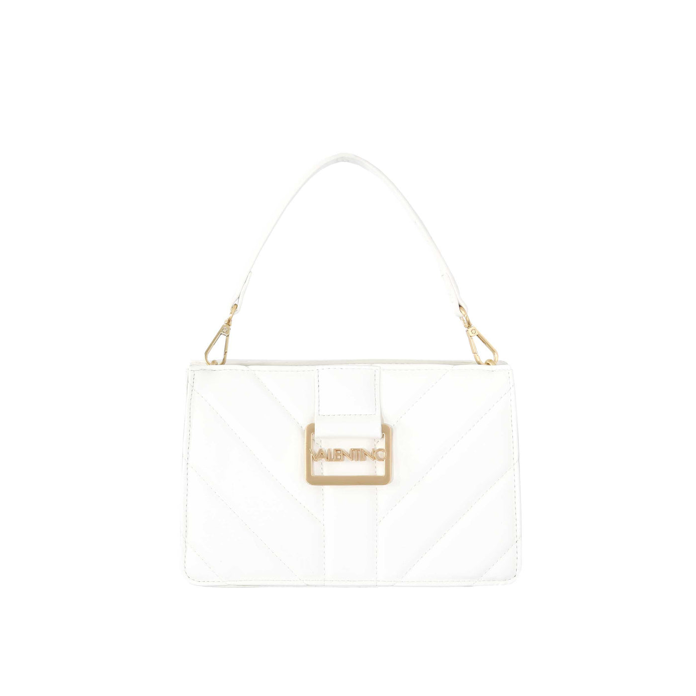 Valentino Bags Oaxaca Ladies Shoulder Bag in White Carry Handle