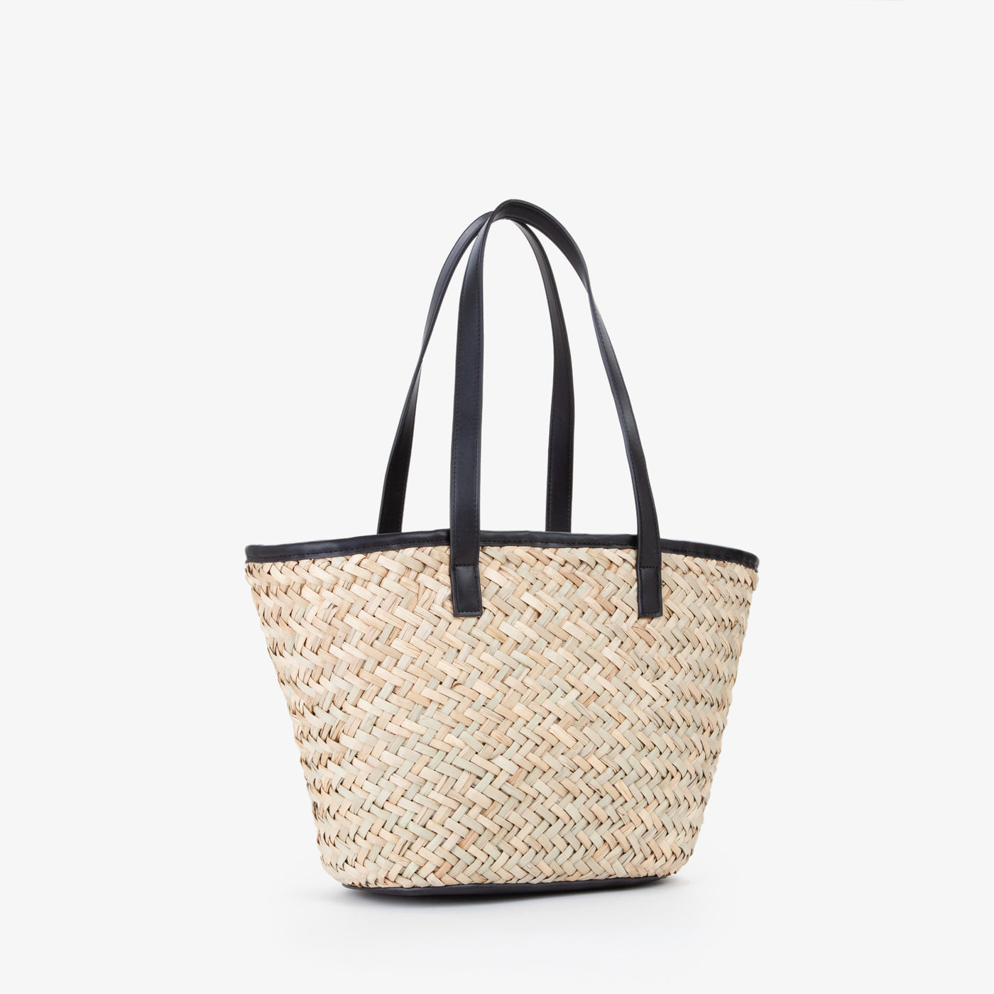 Valentino Bags Samuela Ladies Shopper Bag in Natural & Black Back