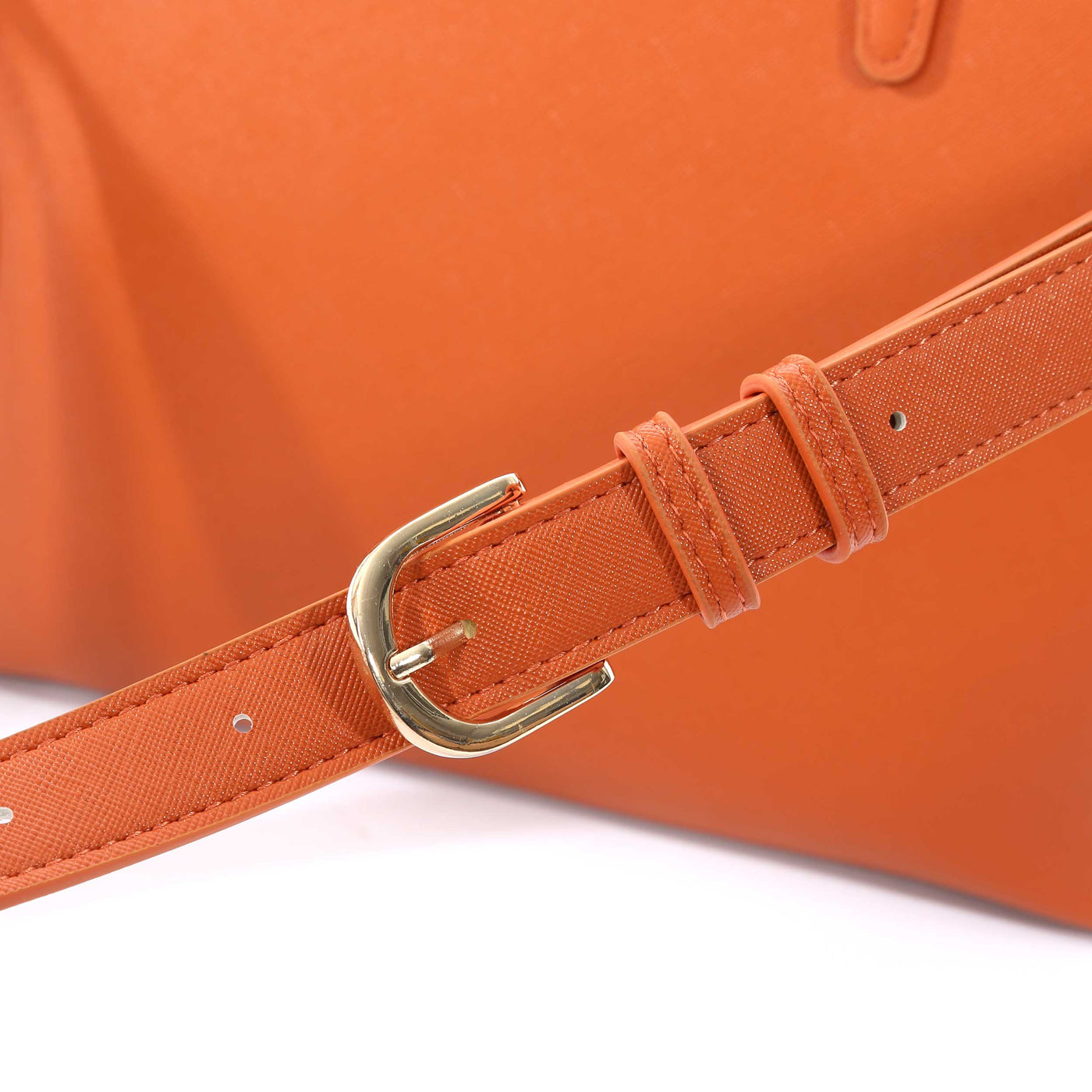 Valentino Bags Zero RE Ladies Tote Bag in Arancio Orange Buckle