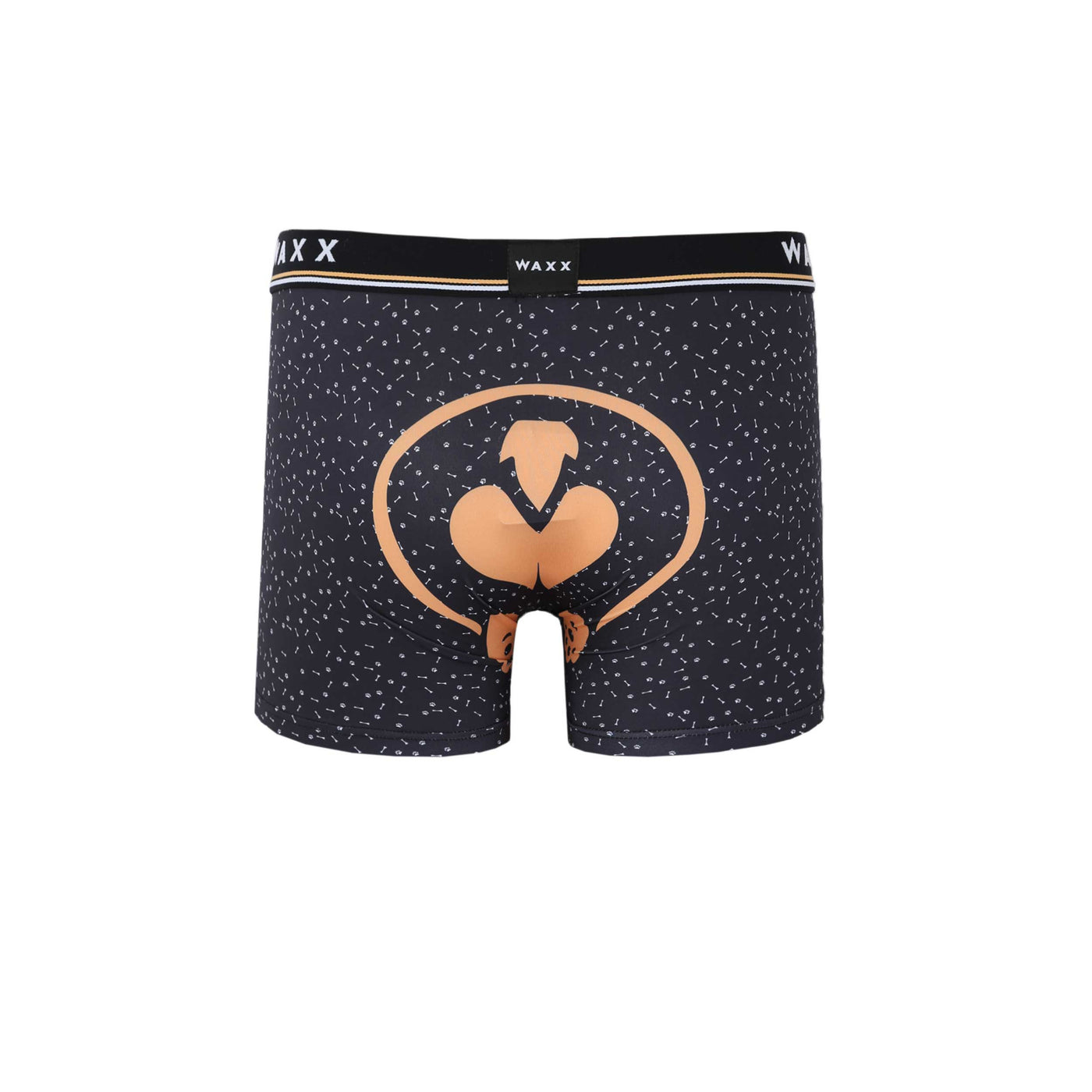 Waxx Doggy Boxer Short in Dark Grey Back