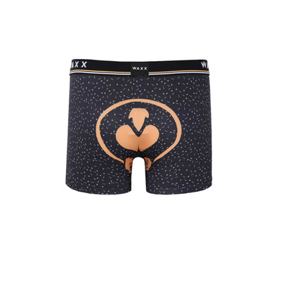 Waxx Doggy Boxer Short in Dark Grey Back