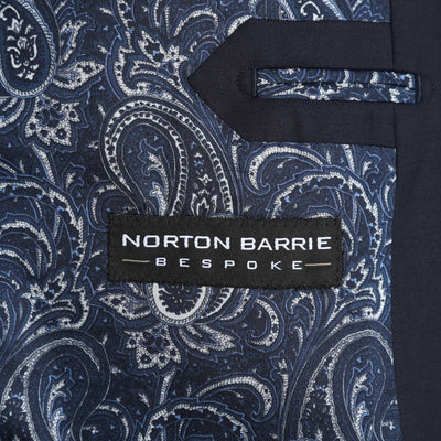 Norton Barrie Bespoke NB10 Suit in Navy Branding