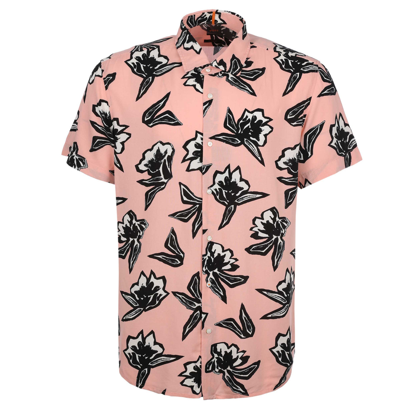 BOSS Rash_1 Short Sleeve Shirt in Pink Floral