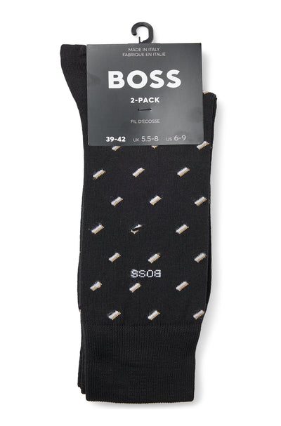 BOSS 2P RS Minipattern MC Sock in Black