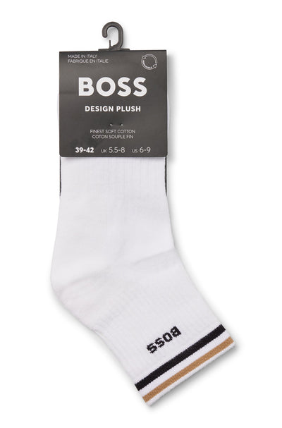 BOSS SH Rib Iconic CC Sock in White