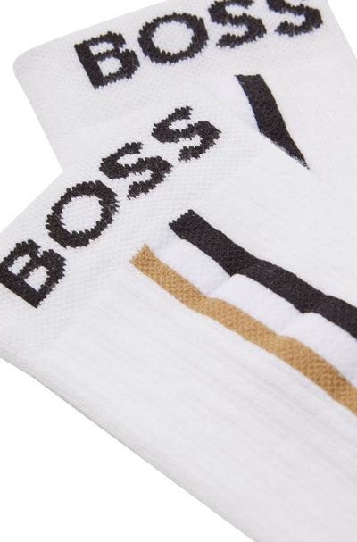 BOSS RS Rib Iconic CC Sock in White