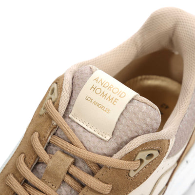 Android Homme El Porto Trainer in Beige Logo Tab