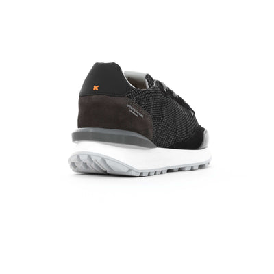 Android Homme Marina Del Ray Trainer in Black Grey Knit Heel