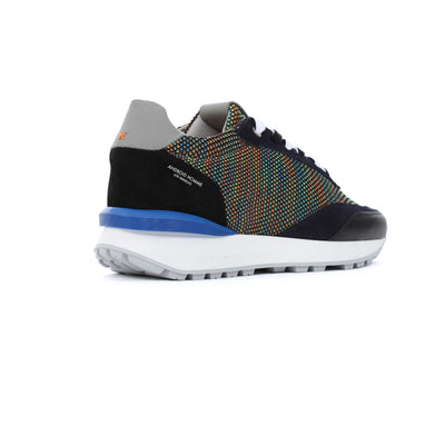 Android Homme Marina Del Ray Trainer in Navy Multi Knit Heel