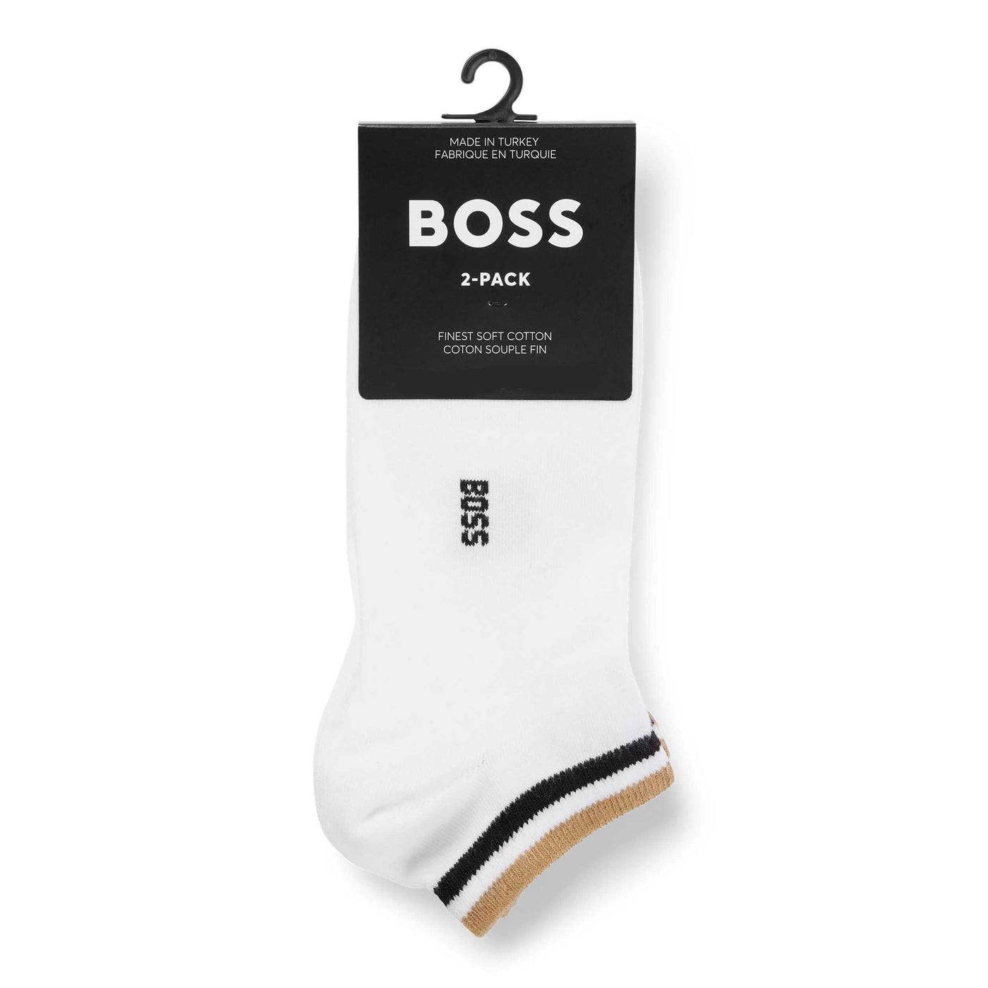 BOSS 2 Pack AS Uni Stripe CC Sock in White