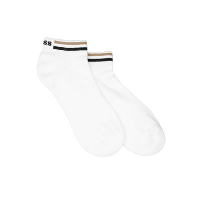 BOSS AS Rib Stripe CC Sock in White