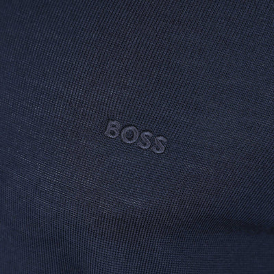 BOSS Baram L Knitwear in Navy Logo