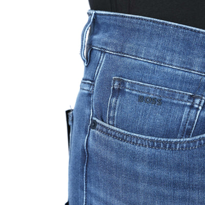 BOSS Black Delano BC P Jean in Mid Blue Denim Pocket