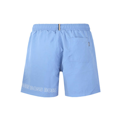 BOSS Dolphin Swim Short in Sky Blue Back