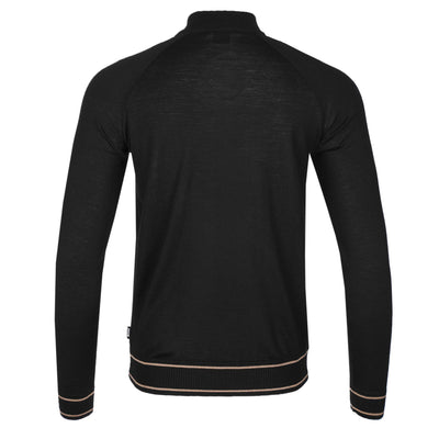 BOSS Favino Knitwear in Black Back