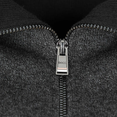 BOSS Flexus Knitwear in Black Zip