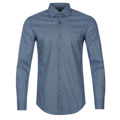 BOSS H Hank Kent C1 214 Shirt in Navy Print