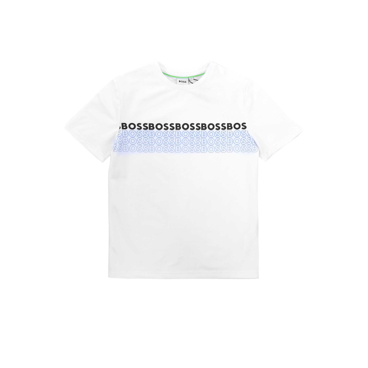 BOSS Kids Multi Boss Logo T Shirt in White