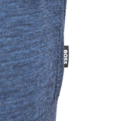 BOSS Leno P Knitwear in Blue Marle Logo
