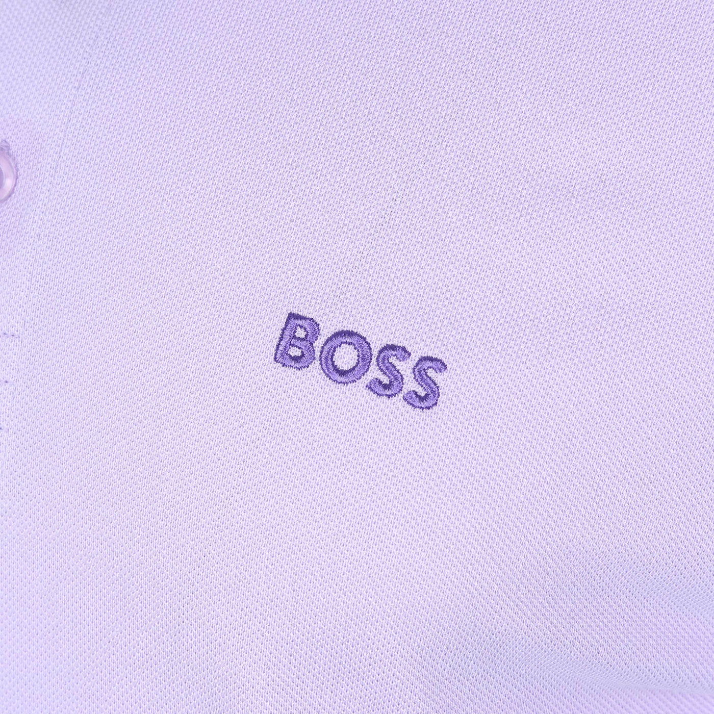 BOSS Paddy Polo Shirt in Lilac Logo