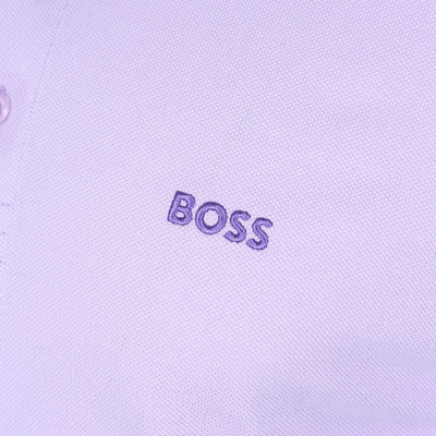 BOSS Paddy Polo Shirt in Lilac Logo