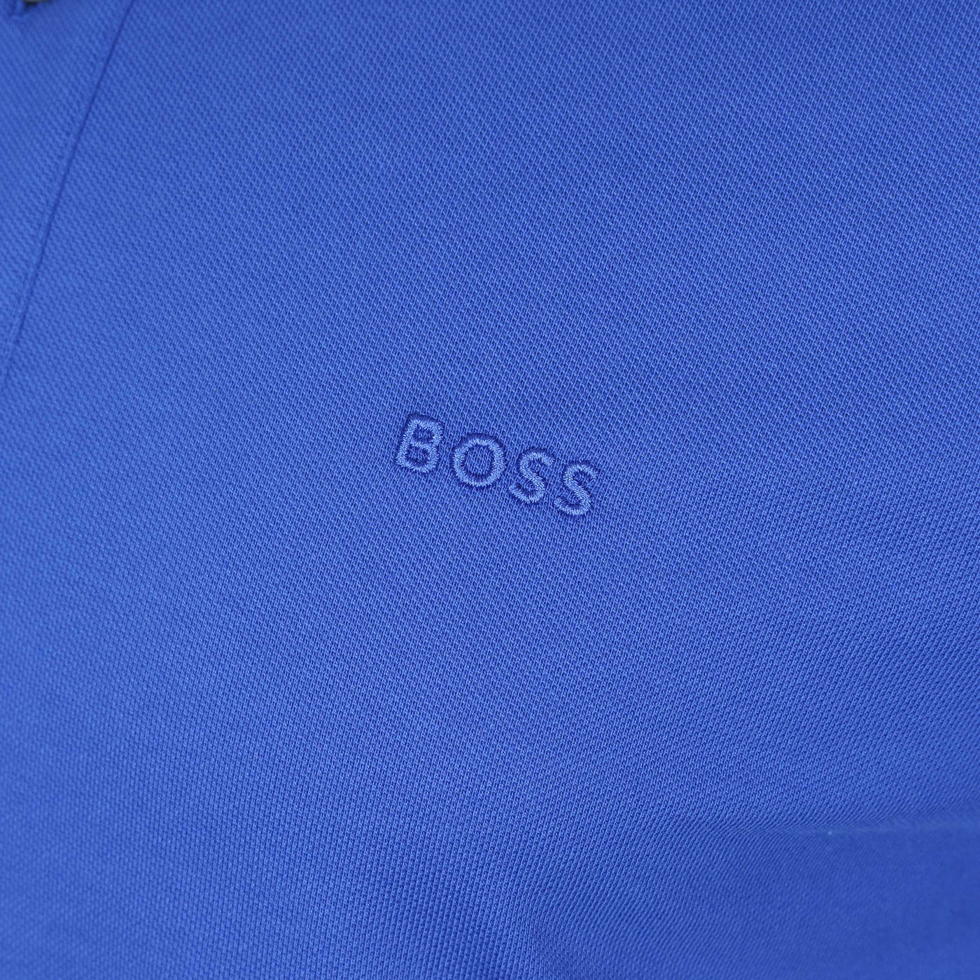 BOSS Pallas Polo Shirt in Bright Blue Logo