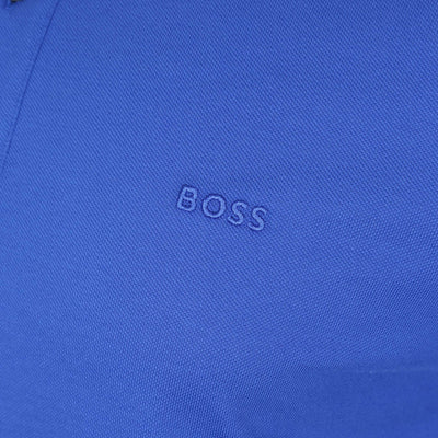 BOSS Pallas Polo Shirt in Bright Blue Logo