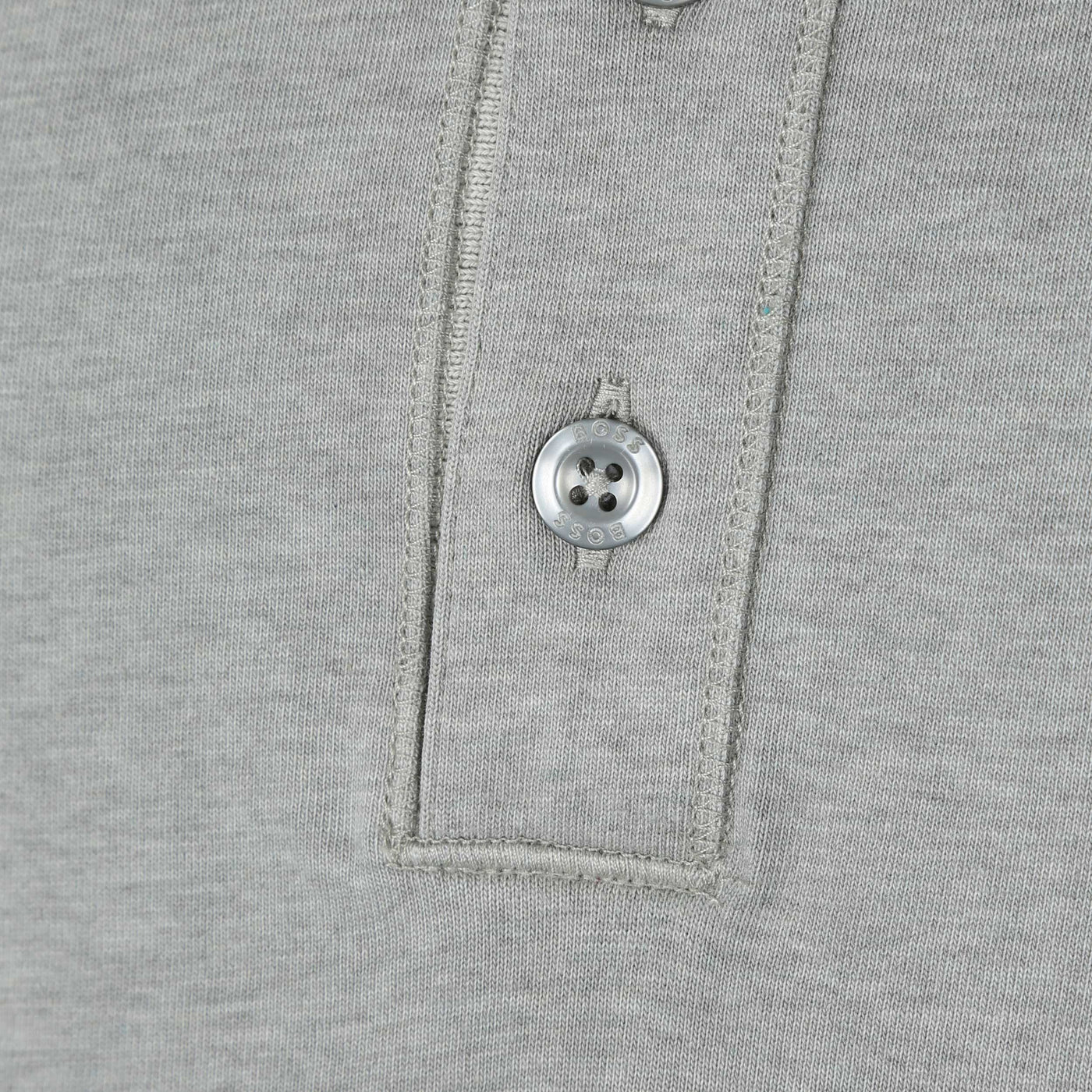 BOSS Pestructured Polo Shirt in Grey