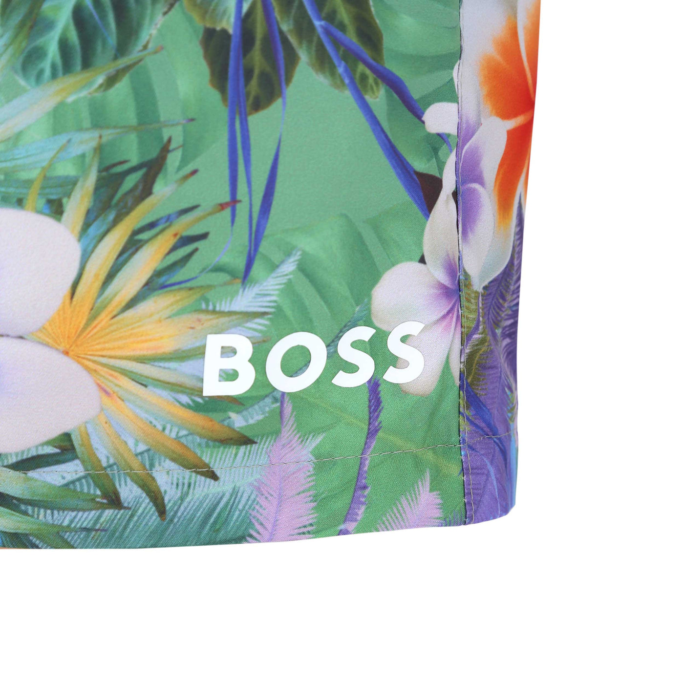 BOSS Piranha Swim Short in Light Pastel Purple Logo